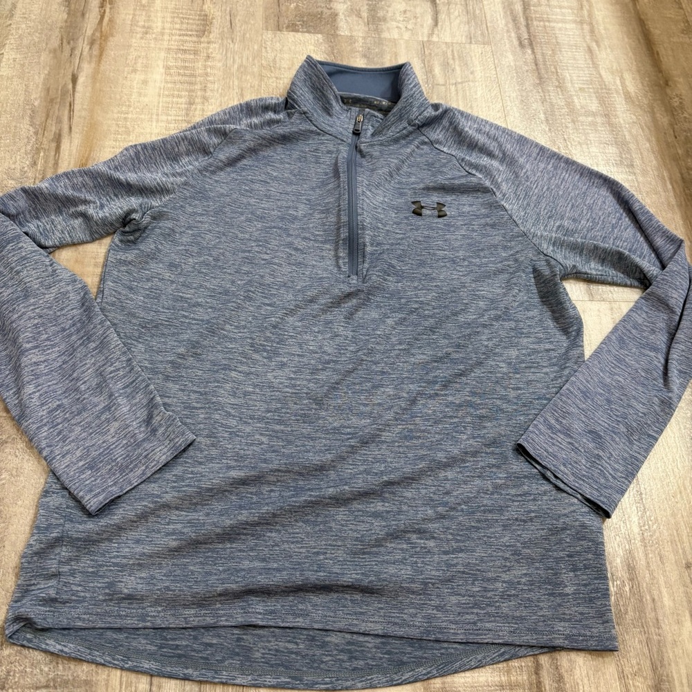 Under Armour Light Blue 1/4 Zip Pullover Medium